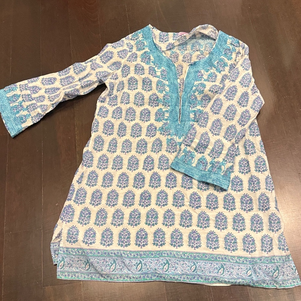 Colorful Patterned Beach Cover-Up Set - Picture 7 of 11